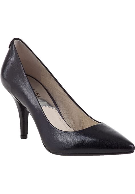 michael kors black leather pump 40s1mfmp2l|Flex Leather Mid.